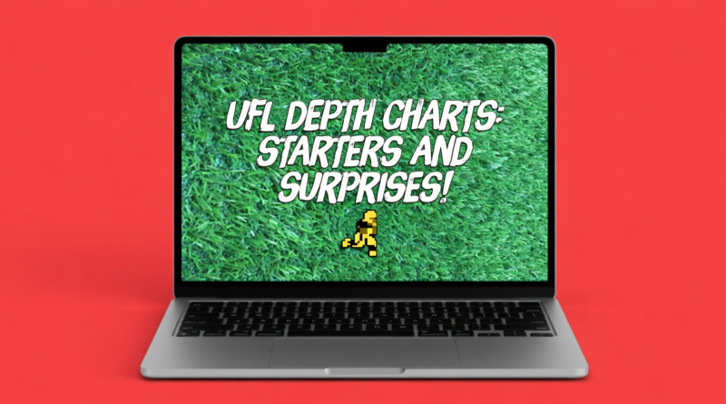 UFL Depth Charts: Starters And Surprises!